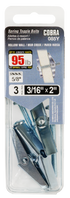3/16"x2" Spring Toggle Bolts w/ Screw (3 Pack)