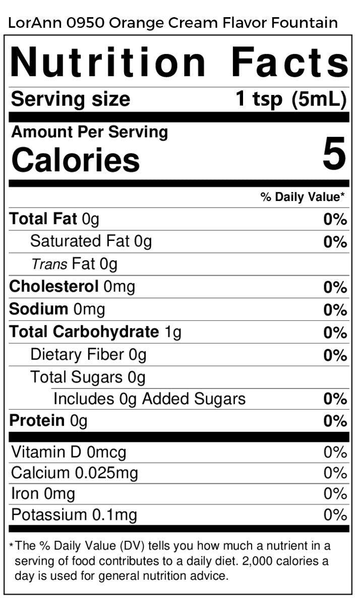 Orange Cream (also known as Dreamsicle or Creamsicle) Flavor - 4 oz. - 32 oz. - Ice Cream and Beverage Flavors - LorAnn Oils - Canadian Distribution - Ships Free Within Canada on Orders Above CAD $199
