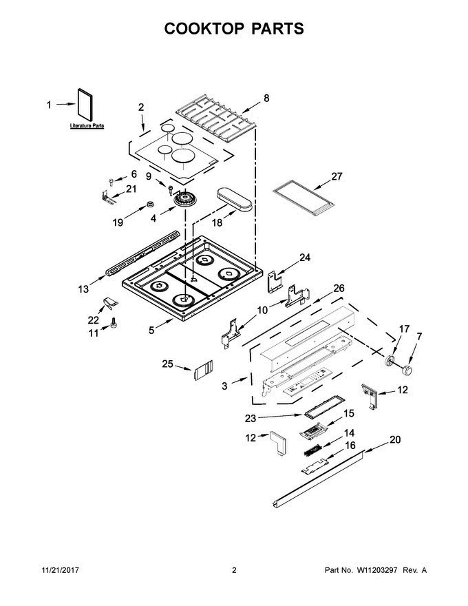 WPW10260060 Range Cooktop Power Supply Board - XPart Supply Ltd.