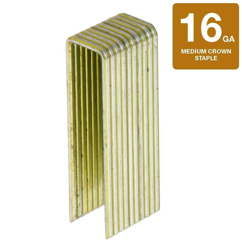 1-1/4"x1/2" 16ga Galvanized Medium Crown Staples