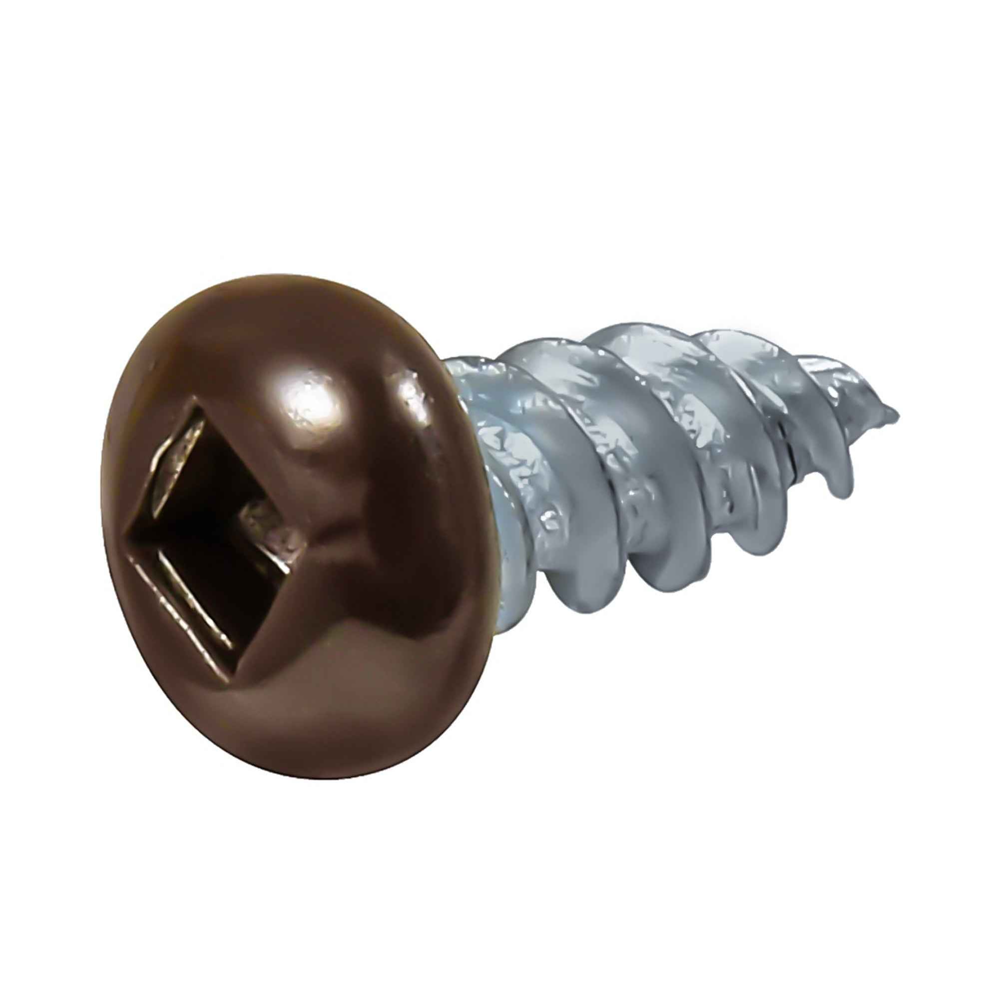 6x3/8 Panhead Soffit Screws, Painted Brown (1000 Pieces)