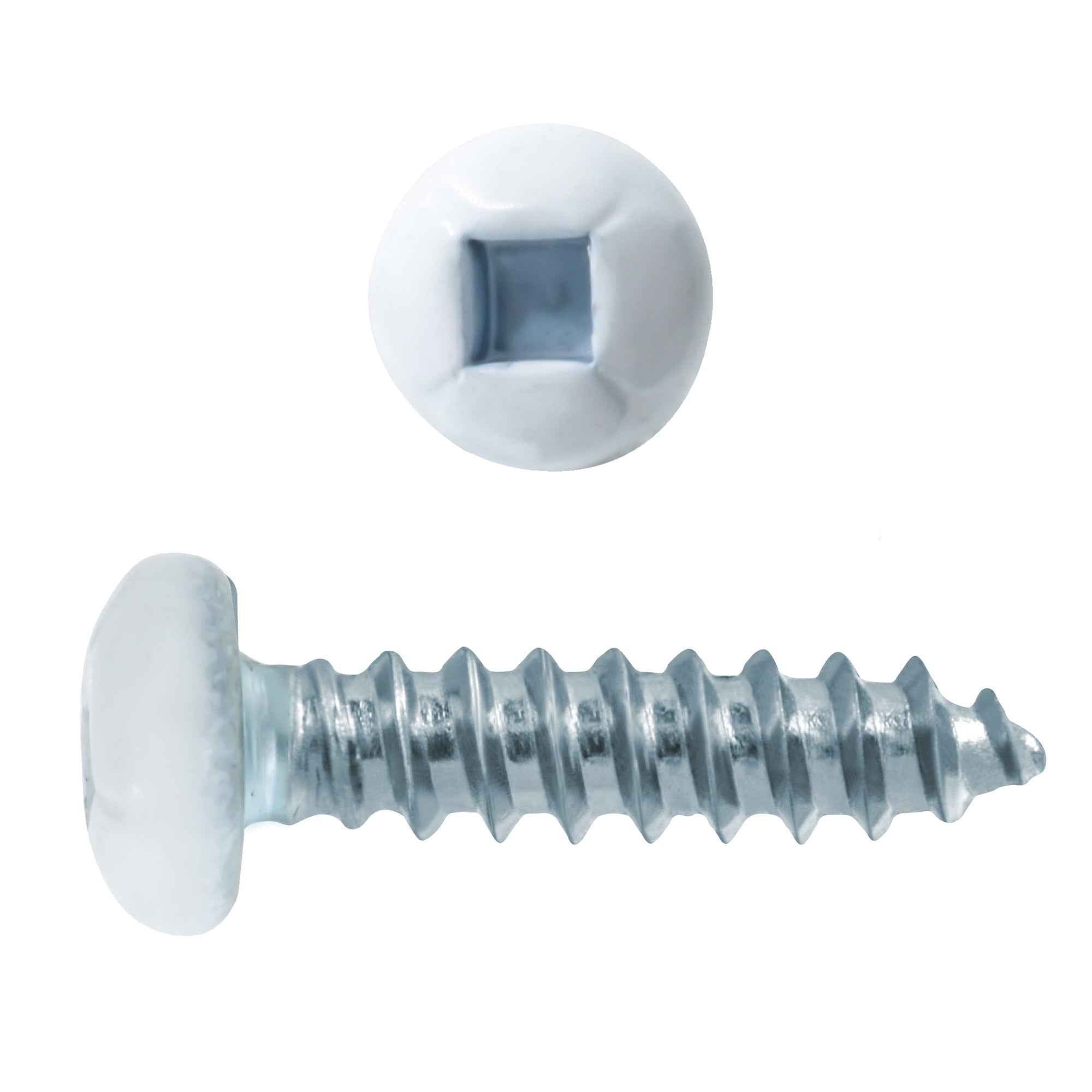 6x5/8 Panhead Soffit Screws, Painted White (800 Pieces)