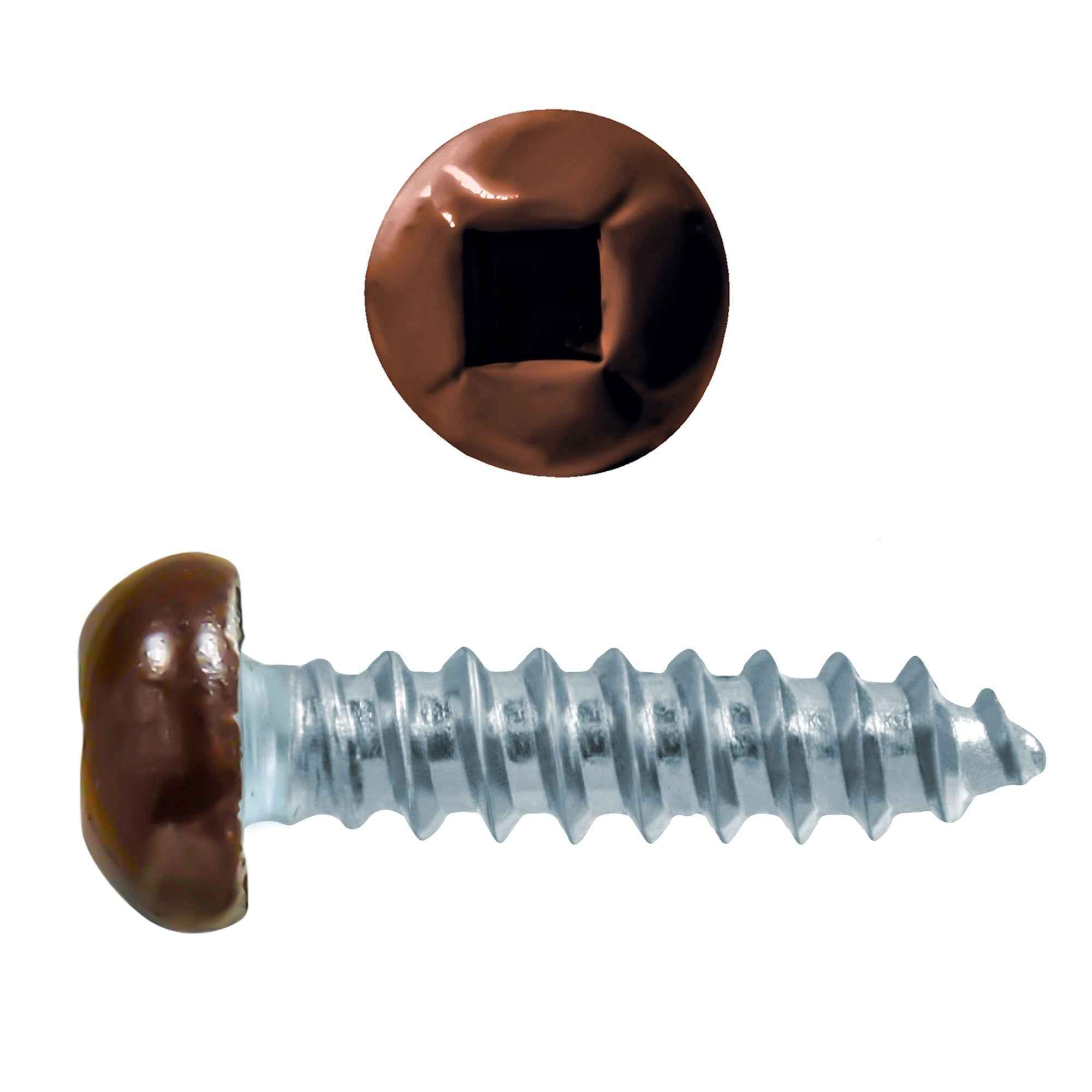 6x5/8 Panhead Soffit Screws, Painted Brown (800 Pieces)