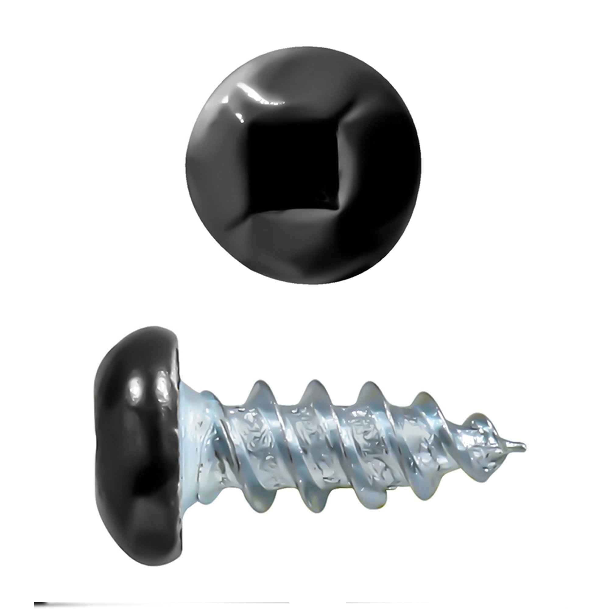 6x3/8 Panhead Soffit Screws, Painted Black (1000 Pieces)