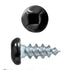 6x3/8 Panhead Soffit Screws, Painted Black (1000 Pieces)