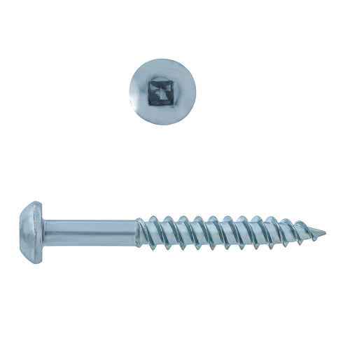 #6x1-1/2" Round Head Zinc Wood Screw (10/Pack)