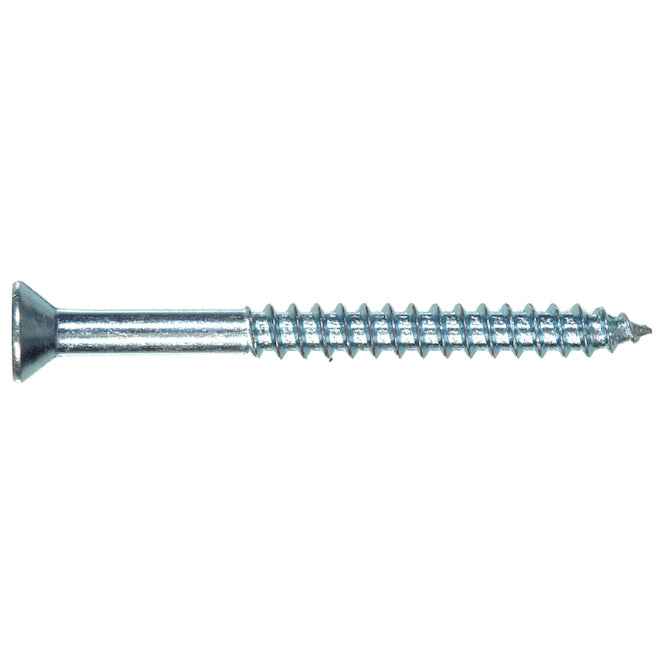 #6x1" Flat Head Zinc Wood Screw (14/Pack)