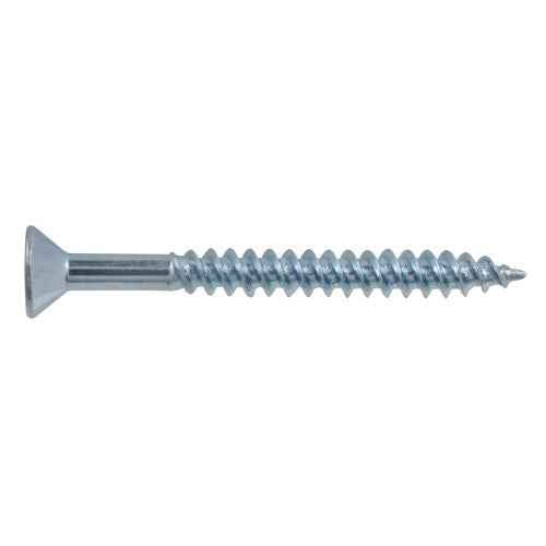 6x1-1/2 Flat Head Zinc Wood Screw (100/Box)