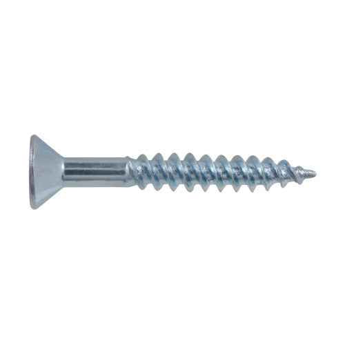 8x1-1/4 Flat Head Zinc Wood Screw (100/Box)