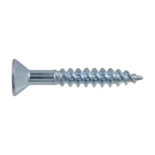 10x1-1/4 Flat Head Zinc Wood Screw (100/Box)