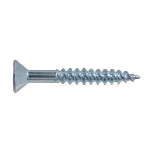 8x1-1/4 Flat Head Zinc Wood Screw (250/Box)