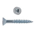 8x1-1/4 Flat Head Zinc Wood Screw (250/Box)