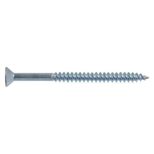 8x2-1/2 Flat Head Zinc Wood Screw (250/Box)