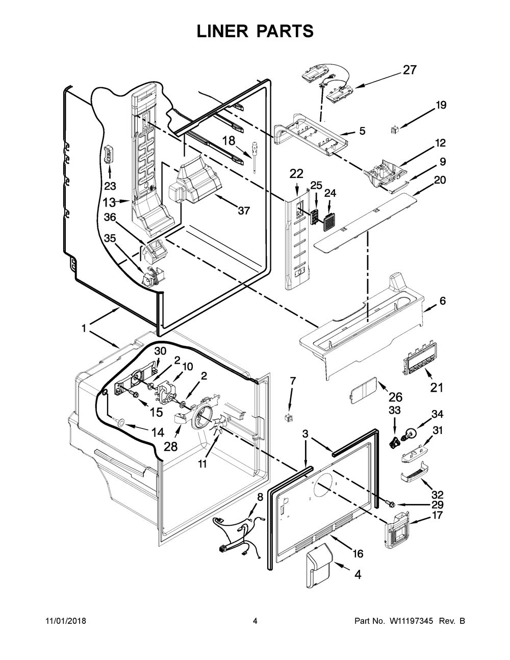 WPW1043563 Refrigerator Housing, Replaces W10435634 - XPart Supply Ltd.