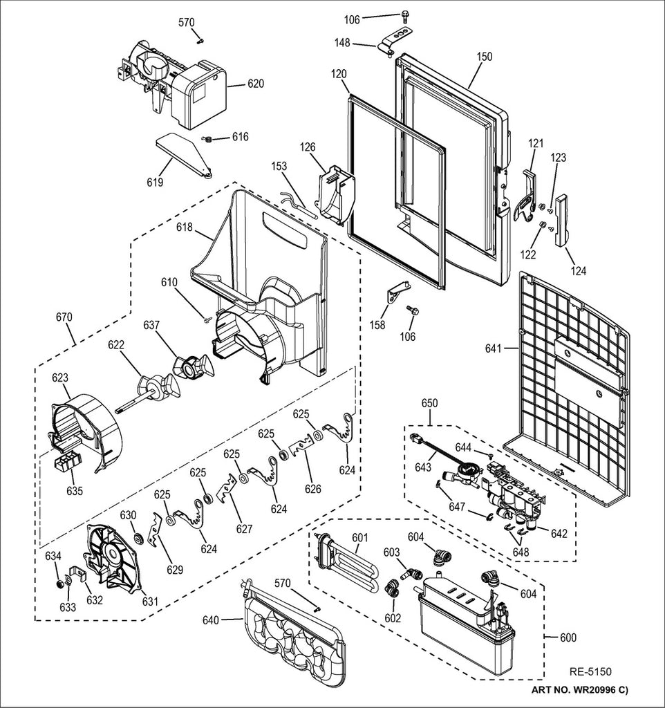 WG03F04855 DUCT TOWER ASM FF - XPart Supply