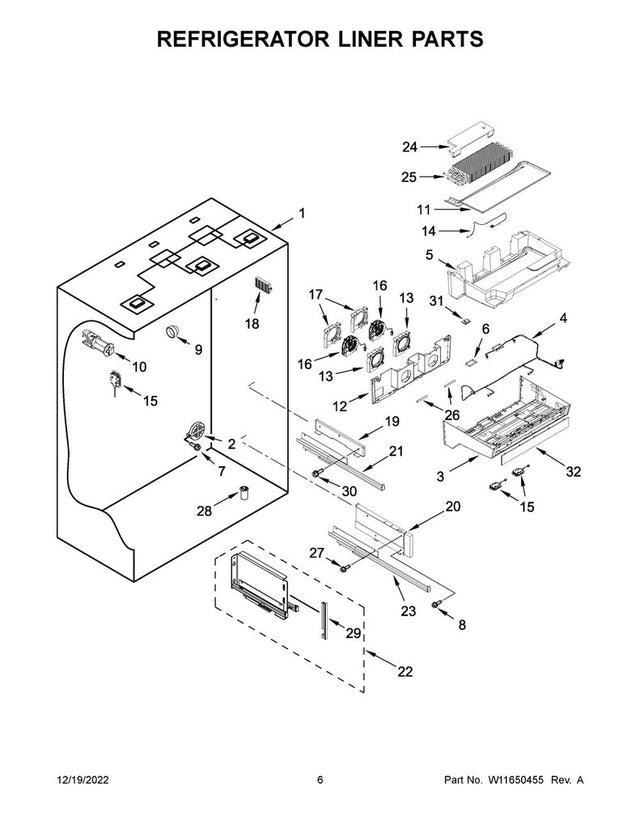 W10538315 Refrigerator Housing - XPart Supply