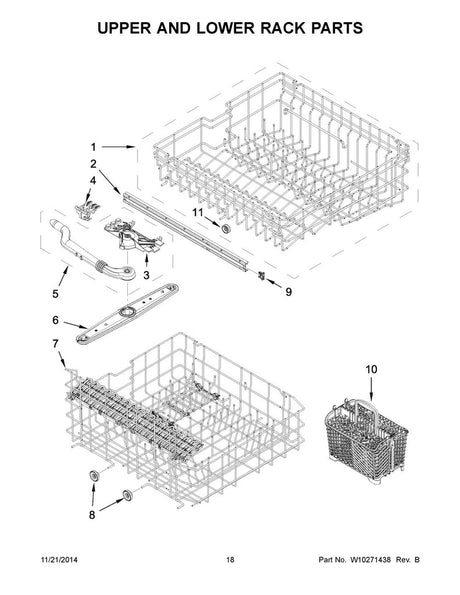 WP99003148 DishWasher Upper Dish Rack Wheel - XPart Supply