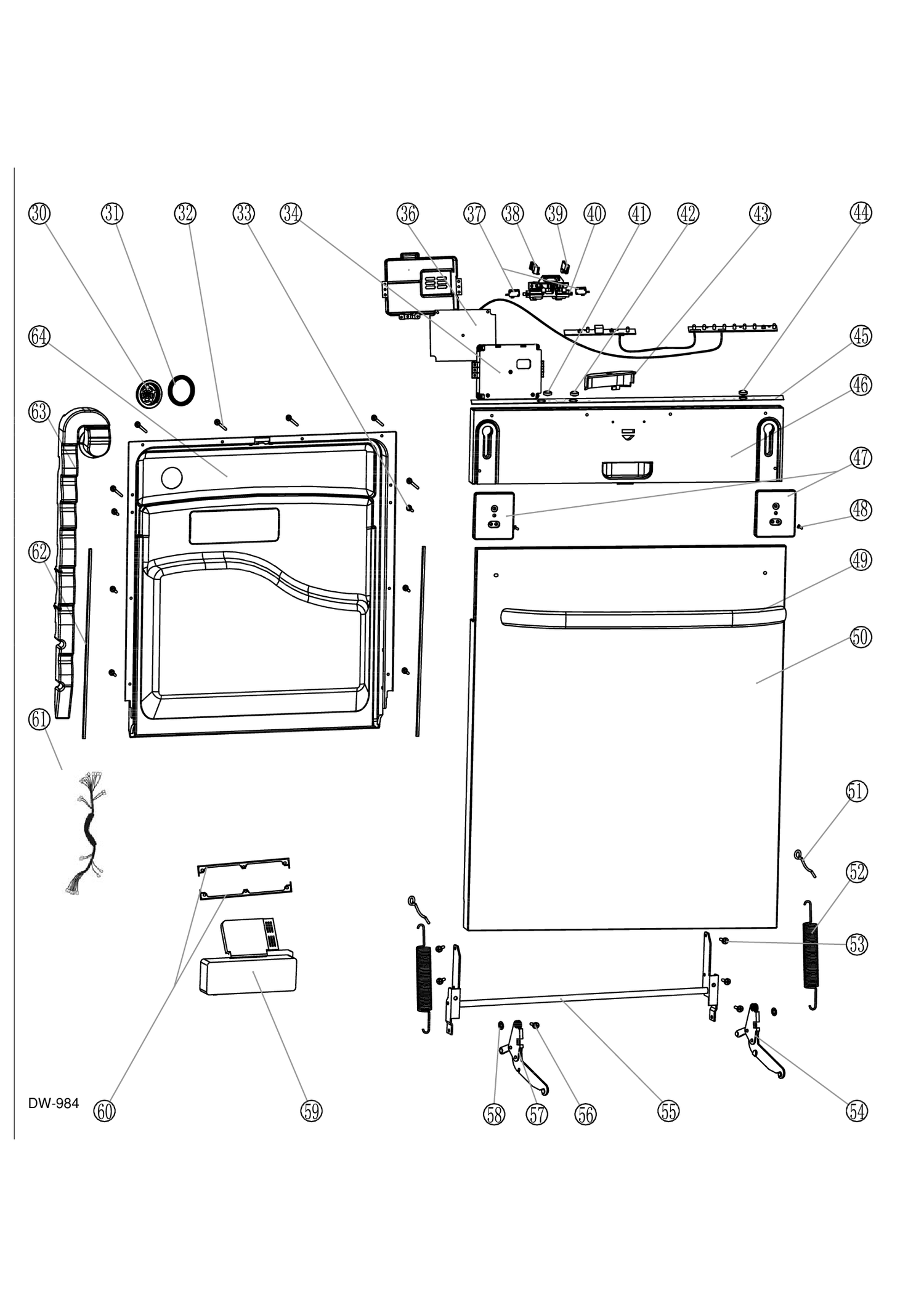WG04L00544 Dishwasher Upper Rack - XPart Supply Ltd.