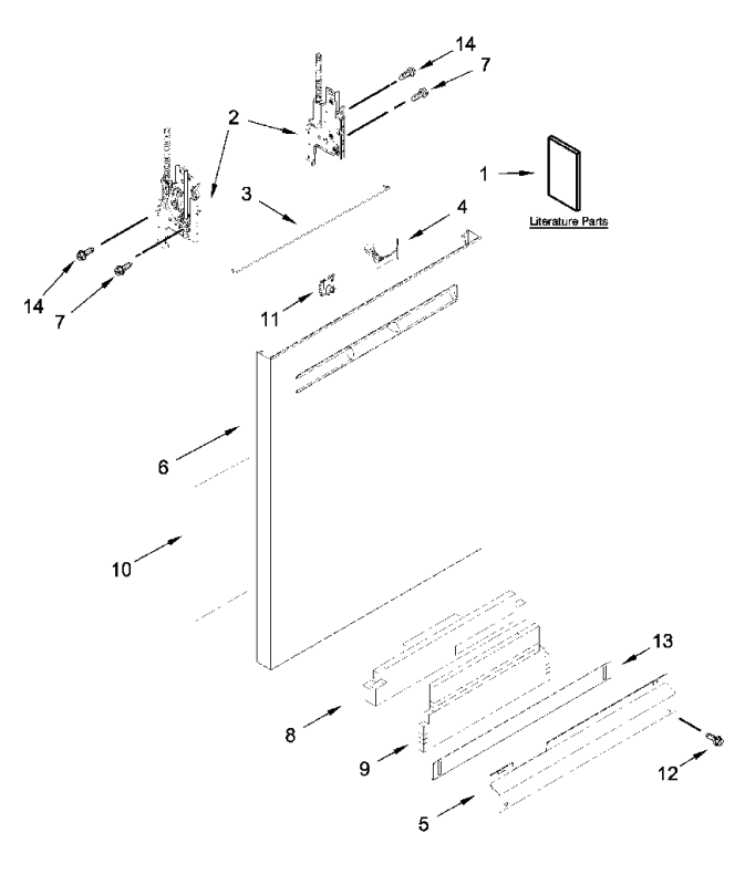 W11573703 Dishwasher Door Hinge - XPart Supply