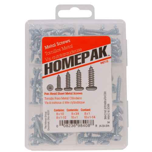 Zinc Pan Head Sheet Metal Screw Kit
