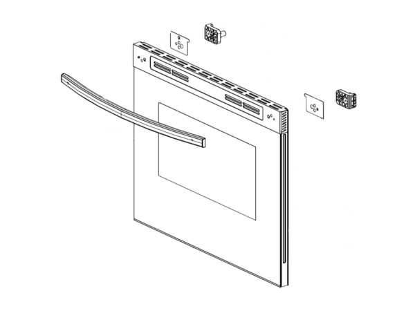 WS01L12317 Range Door Assembly