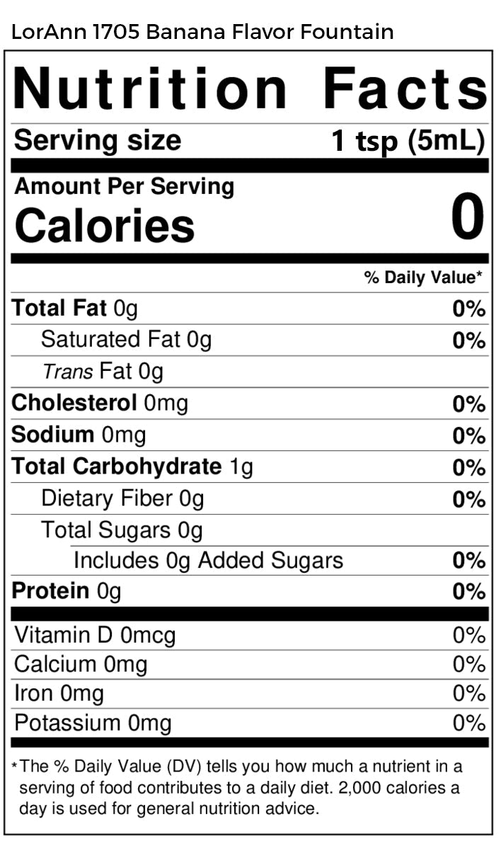 Banana Royale Flavor - 4 oz. - 32 oz. - Ice Cream and Beverage Flavors - LorAnn Oils - Canadian Distribution - Ships Free Within Canada on Orders Above CAD $199