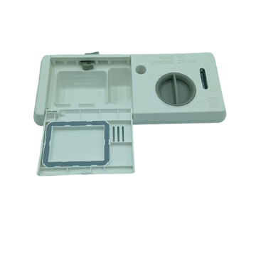 Dishwasher detergent dispenser assembly