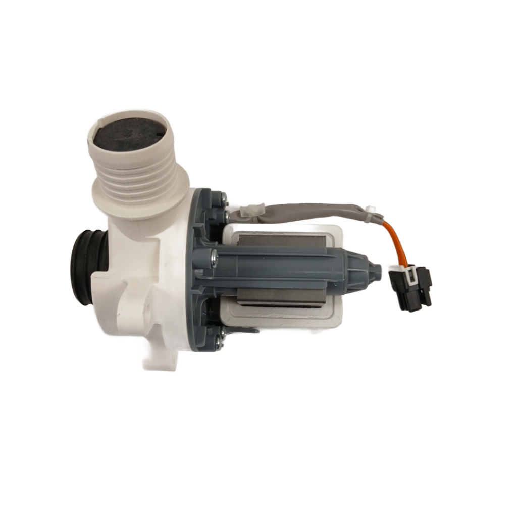 WPW10276397 washer drain pump replacement white plastic motor assembly with electrical connector