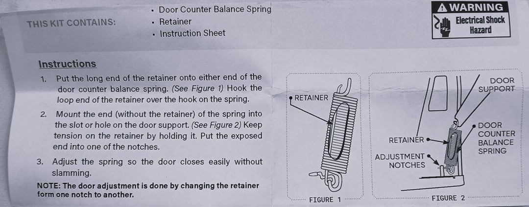 XP675611 Dishwasher Door Spring, Replaces 675611 - XPart Supply