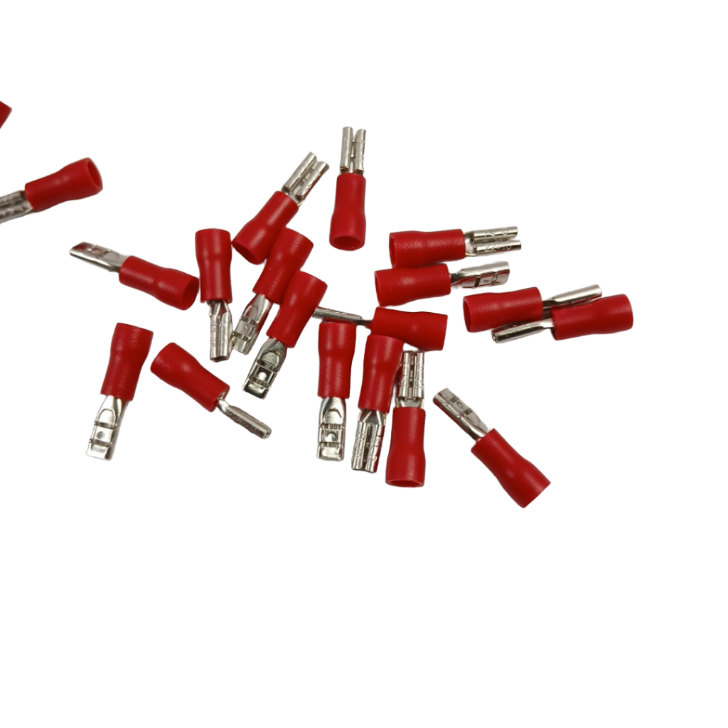 XP001NZ 0.5x2.8mm Red Female Insulated Spade Wire Connector, 20 Pack - XPart Supply