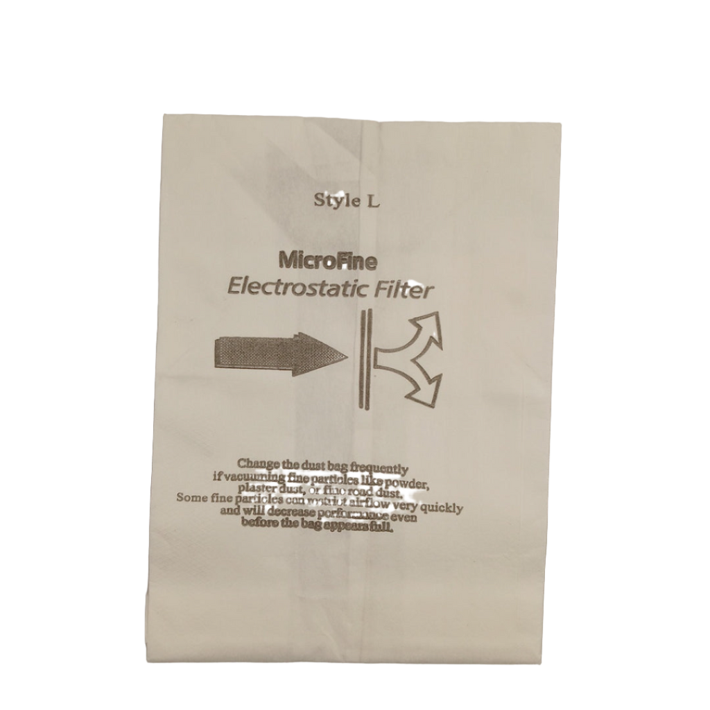 6175ECM Vacuum Bags, Microfiltration Style L Vacuum Bags - XPart Supply