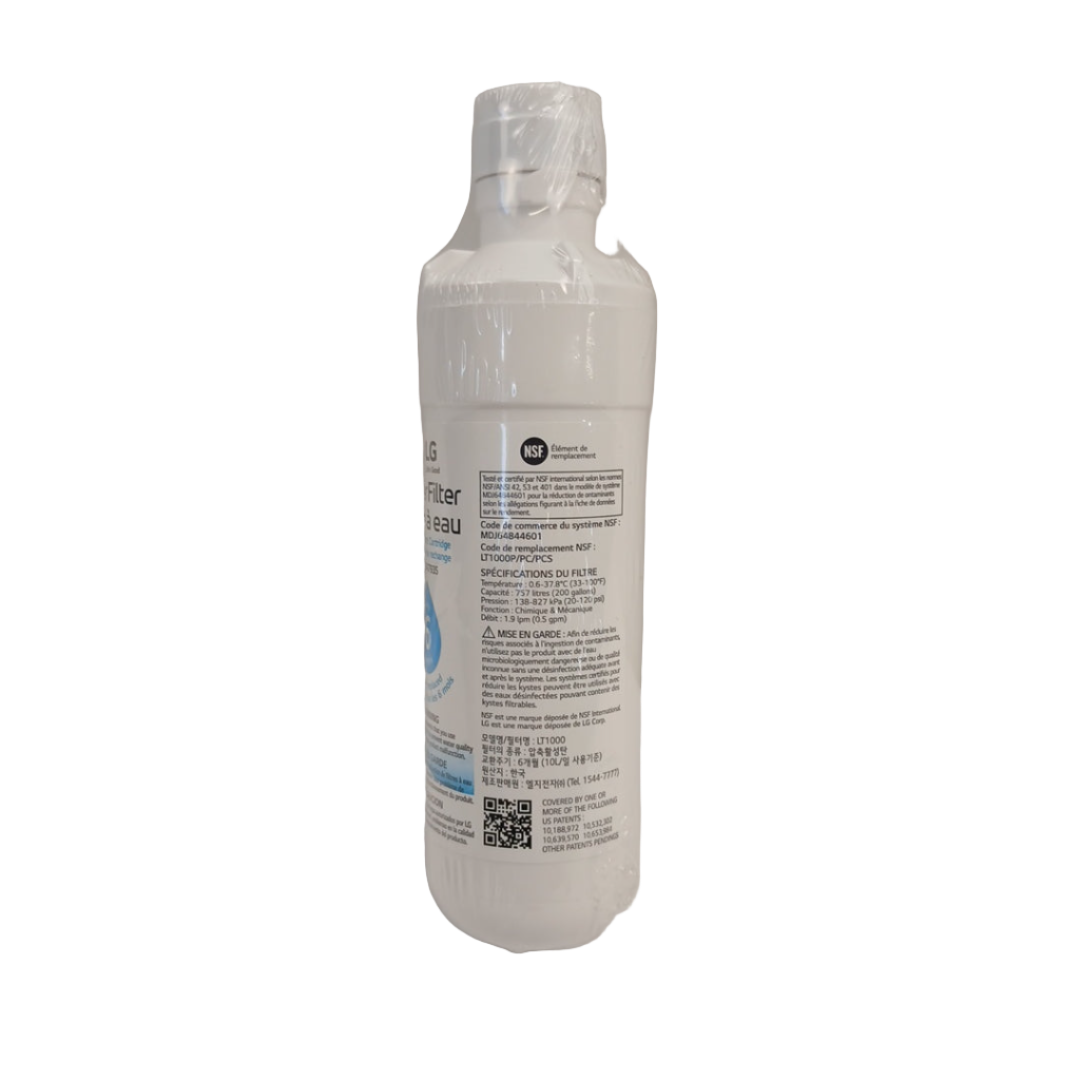 LG - LT1000P 6 Month/200 Gallon Capacity Replacement Refrigerator Water Filter - LT1000P