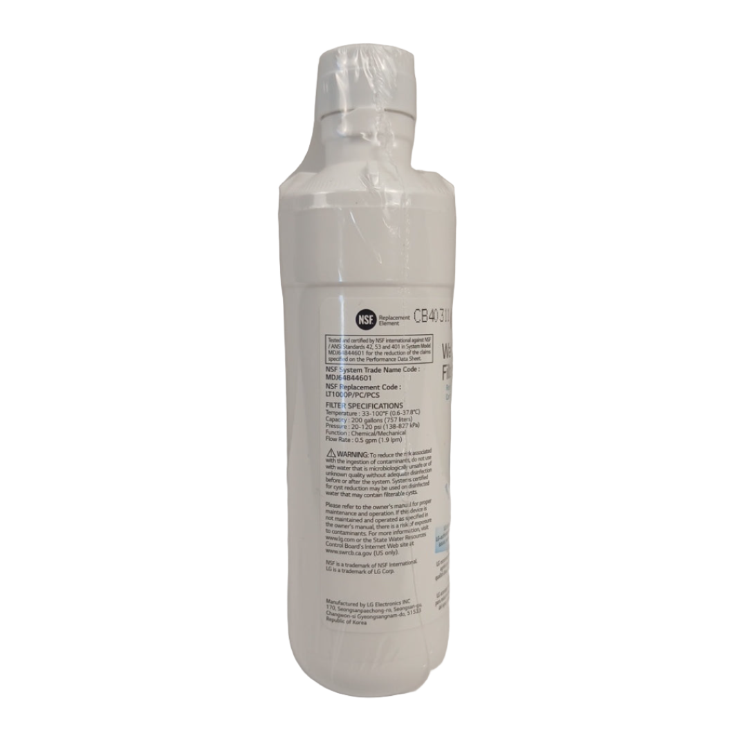 LG - LT1000P 6 Month/200 Gallon Capacity Replacement Refrigerator Water Filter - LT1000P