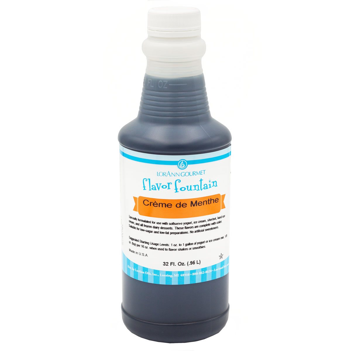 Creme de Menthe Flavor - 4 oz. - 32 oz. - Ice Cream and Beverage Flavors - LorAnn Oils - Canadian Distribution - Ships Free Within Canada on Orders Above CAD $199