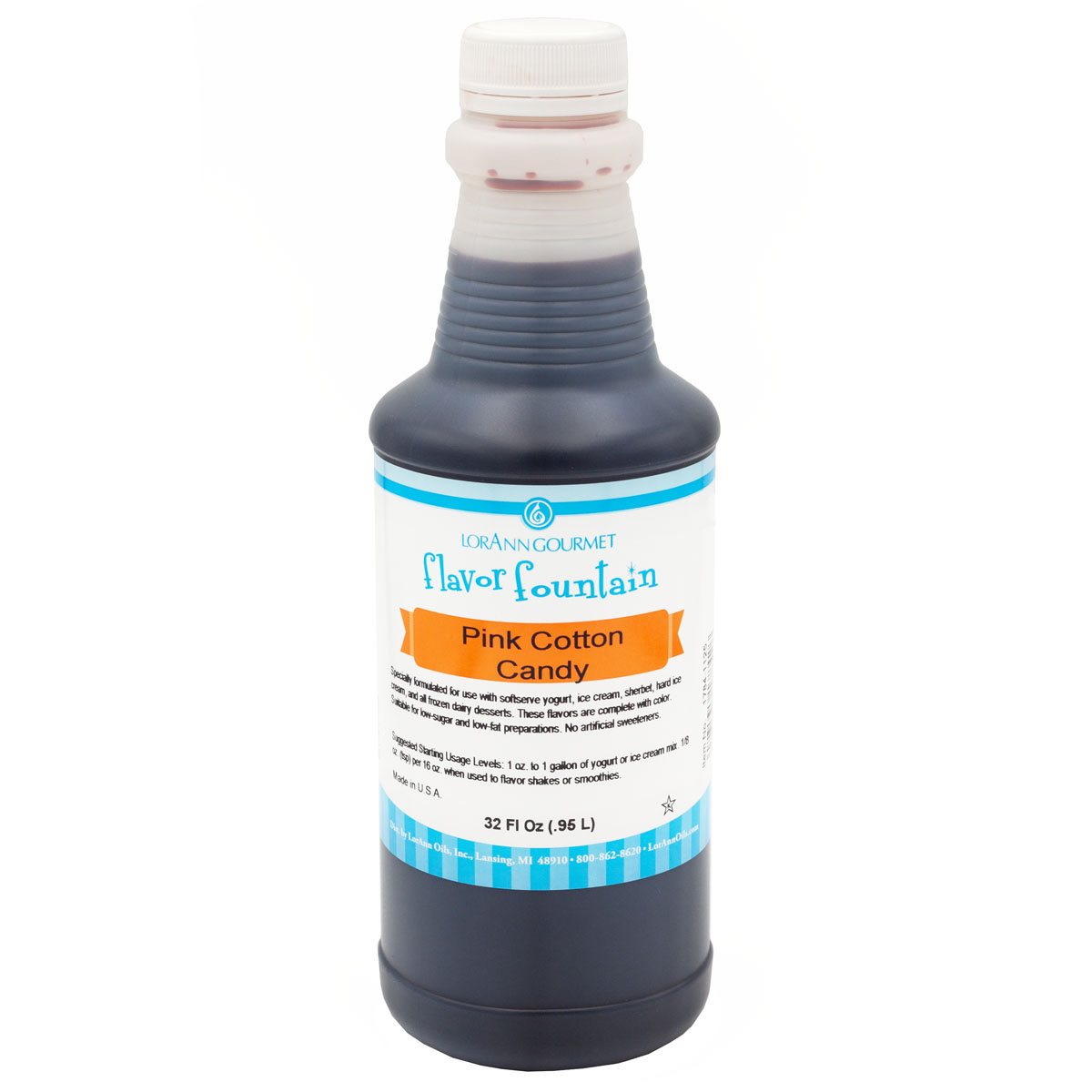 Pink Cotton Candy Flavor - 4 oz. - 32 oz. - Ice Cream and Beverage Flavors - LorAnn Oils - Canadian Distribution - Ships Free Within Canada on Orders Above CAD $199