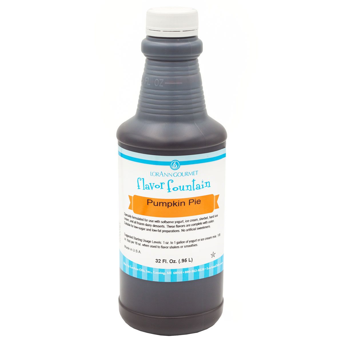 Pumpkin Pie Flavor - 4 oz. - 32 oz. - Ice Cream and Beverage Flavors - LorAnn Oils - Canadian Distribution - Ships Free Within Canada on Orders Above CAD $199