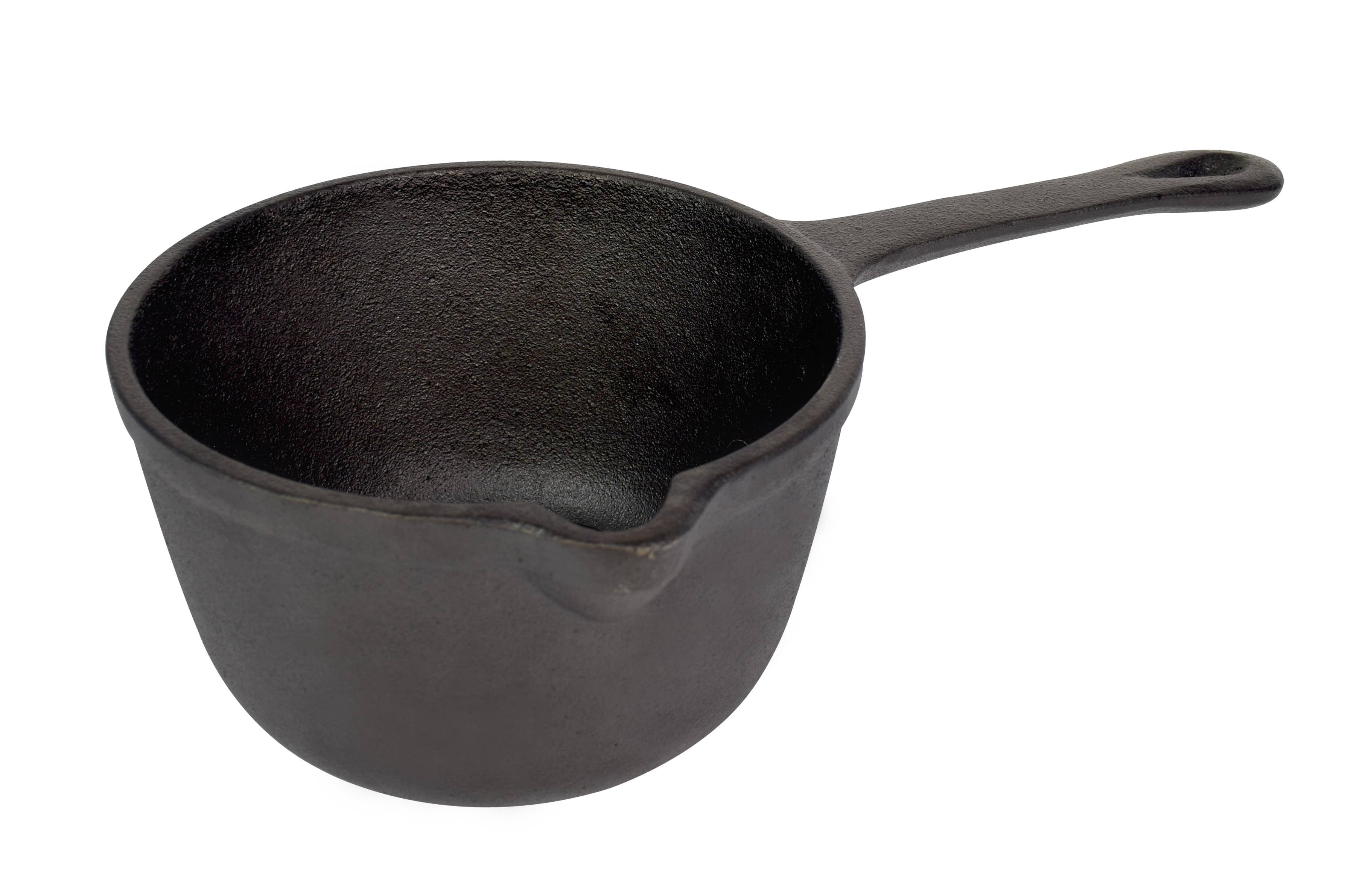 Jim Beam Pre-Seasoned Cast Iron Basting Pot for Grilling