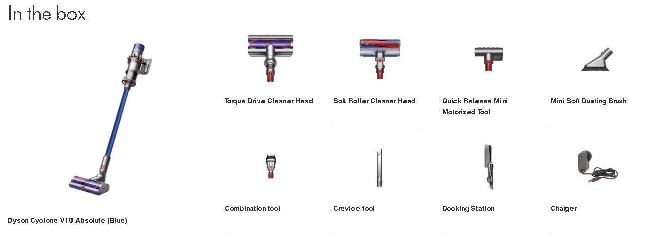 Dyson Cyclone V10 Absolute Cord-Free Cordless Stick Vacuum Cleaner V12AB, Part 180846-01 - Appliance Genie