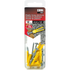 #4-6x7/8" Plastic Screw Anchor w/ Screws, Yellow (10 Pack)