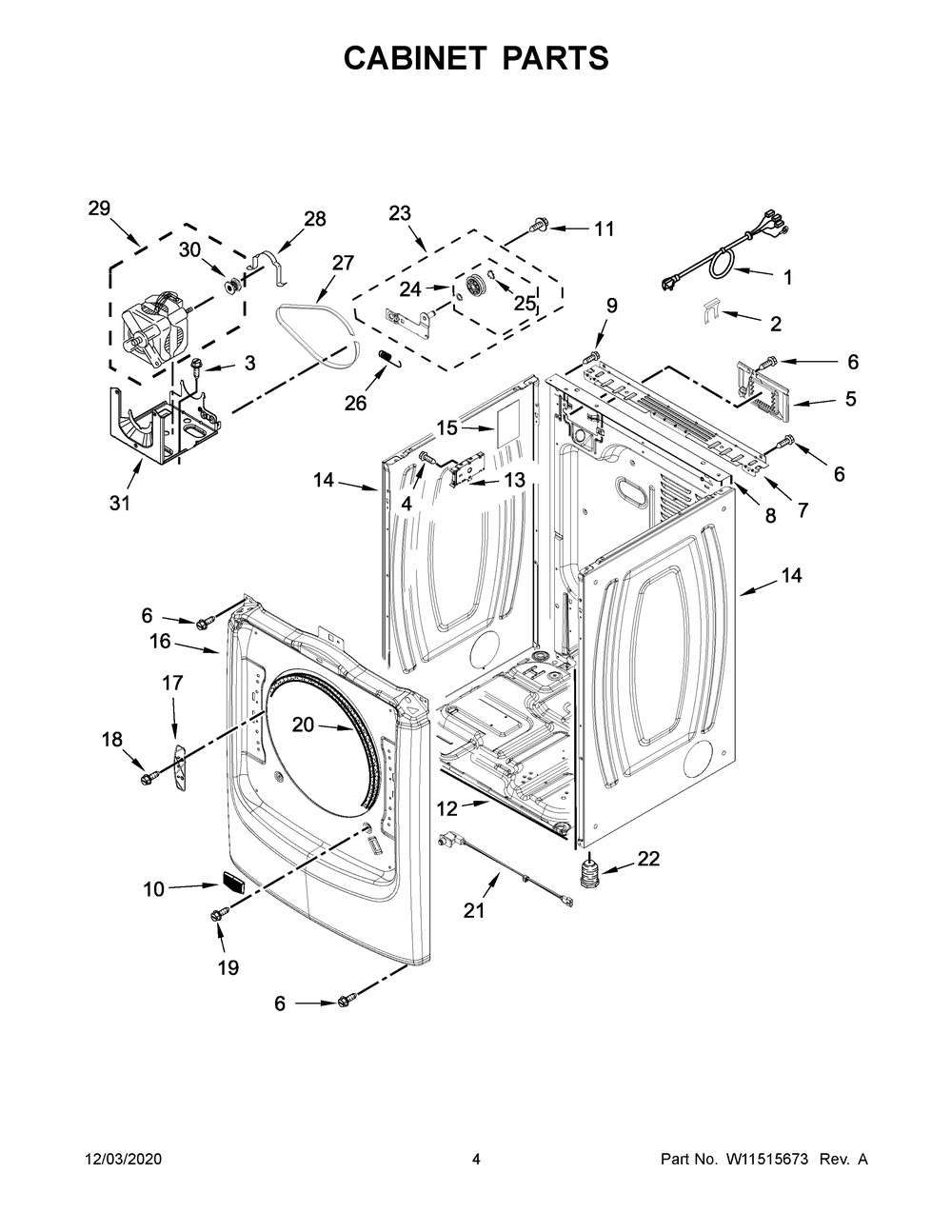 W11512534 Dryer Control Board - XPart Supply Ltd.