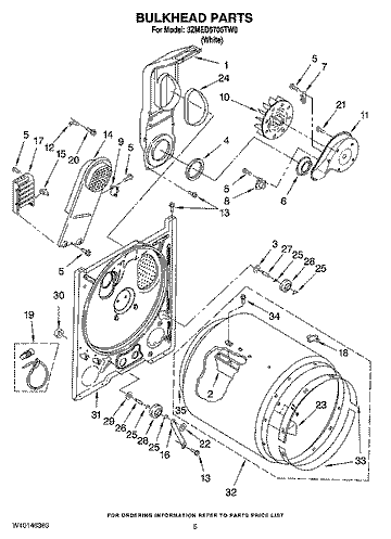 Dryer blower housing foam seal