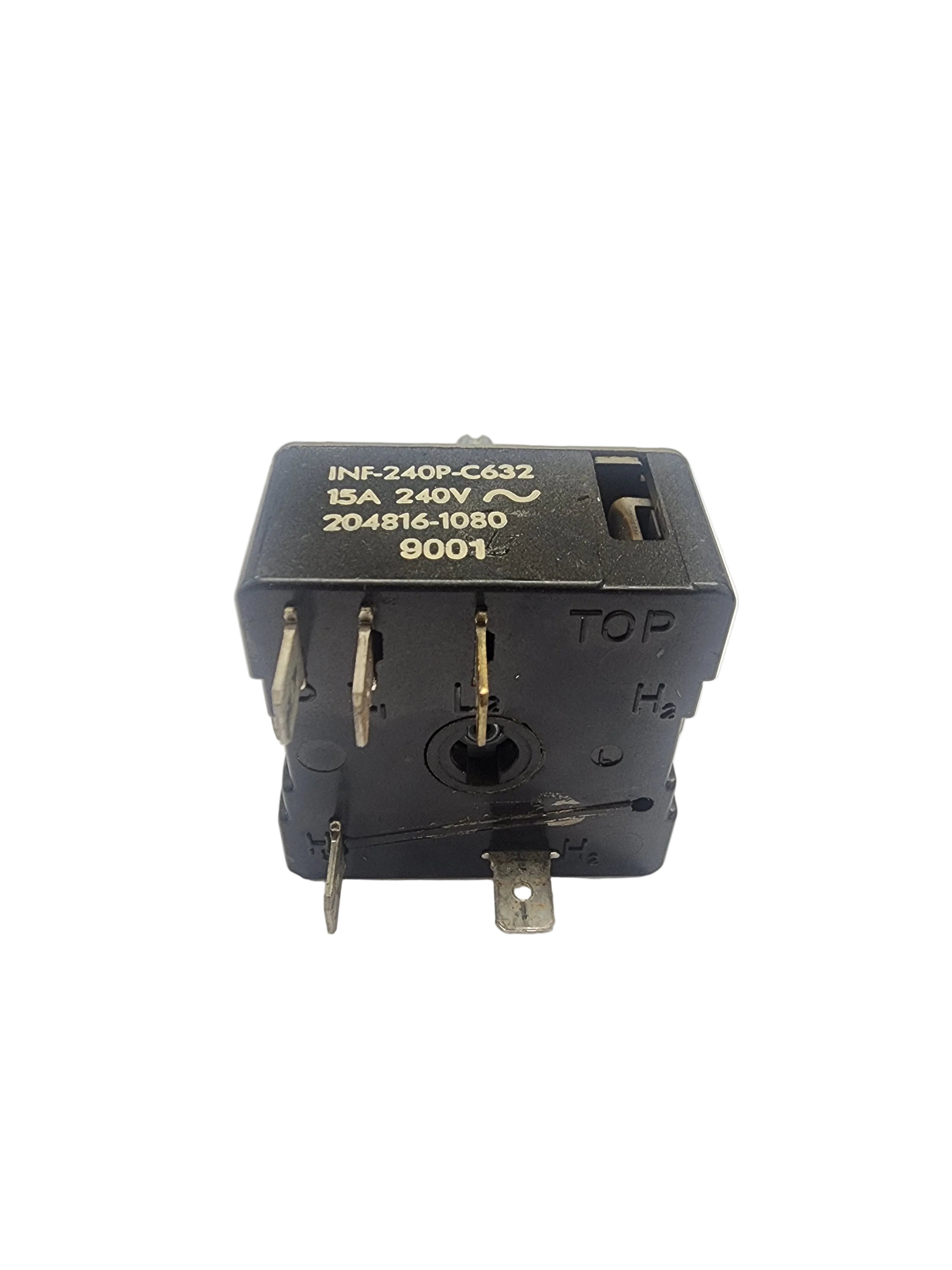 Oven Burner Switch 204816-1080 — Fix Burner That Won't Turn On or Off INF-240P-C632