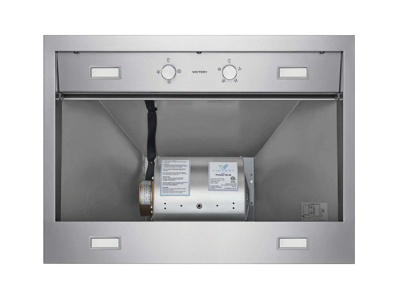 36 Inch 750 CFM Wall Mount Range Hood - VICTORY Twister