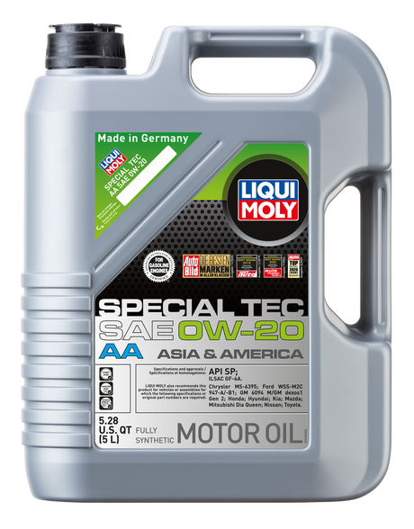 2208 LIQUI MOLY 5L Special Tec AA Motor Oil 0W20 - XPart Supply