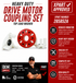 Whirlpool Motor Coupling 285852A — Fixes Washer That Won't Agitate or Spin