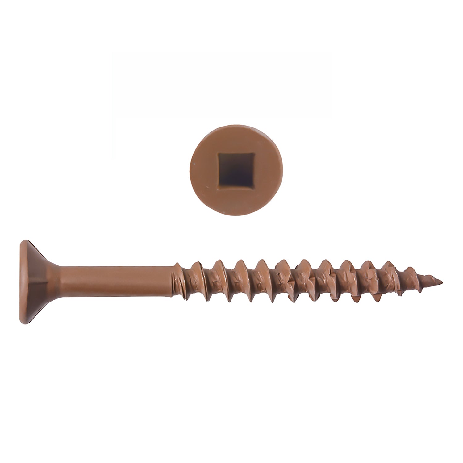 #8x2.5" Brown Deck Screw (2500/Box)