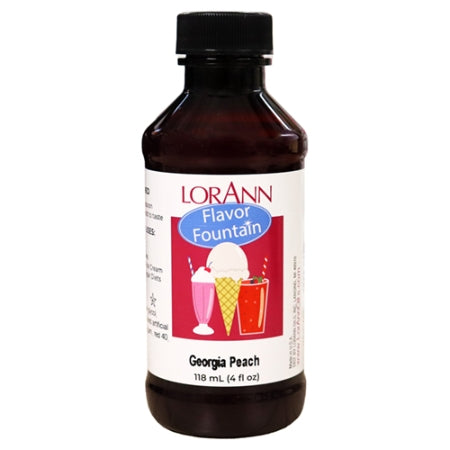 Georgia Peach Flavor Fountain - 4 oz. - 32 oz. - Ice Cream and Beverage Flavors - LorAnn Oils - Canadian Distribution - Ships Free Within Canada on Orders Above CAD $199