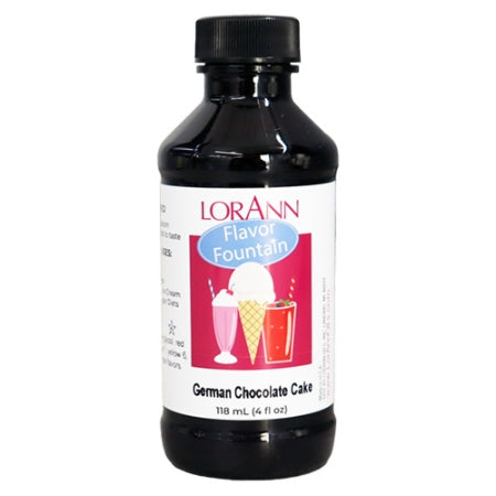 German Chocolate Cake Flavor Fountain - 4 oz. - 32 oz. - Ice Cream and Beverage Flavors - LorAnn Oils - Canadian Distribution - Ships Free Within Canada on Orders Above CAD $199