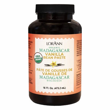 Organic Madagascar Vanilla Bean Paste - 4 oz. - 16 oz. - 1 Gallon - 5 Gallons - Ships Free Within Canada on Orders Above CAD $199