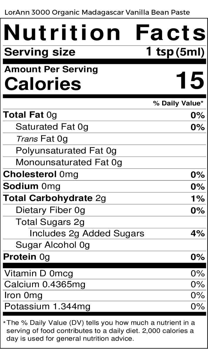 Organic Madagascar Vanilla Bean Paste - 4 oz. - 16 oz. - 1 Gallon - 5 Gallons - Ships Free Within Canada on Orders Above CAD $199